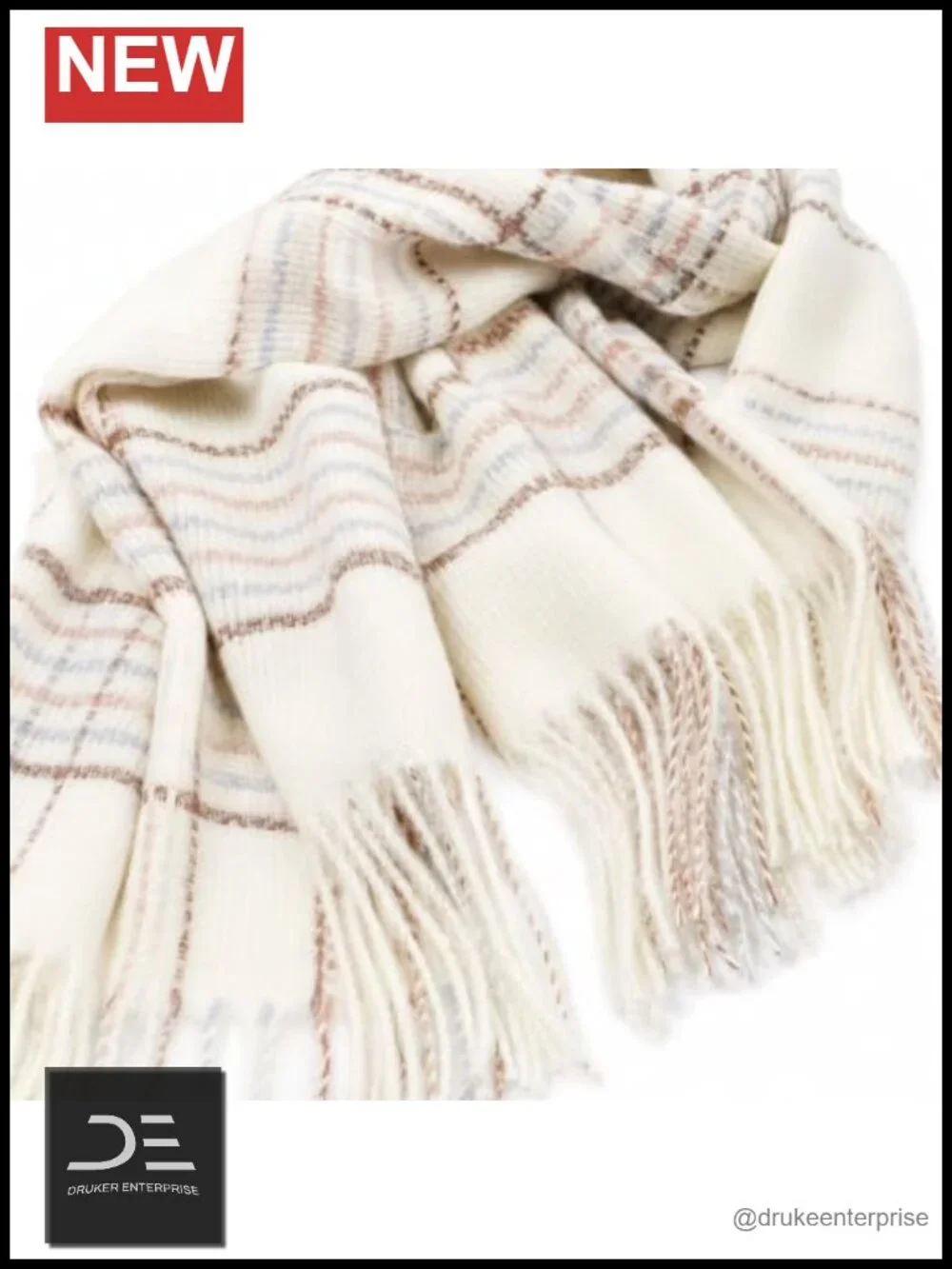 Ultra-Soft Winter Shawl Scarf with Tassels